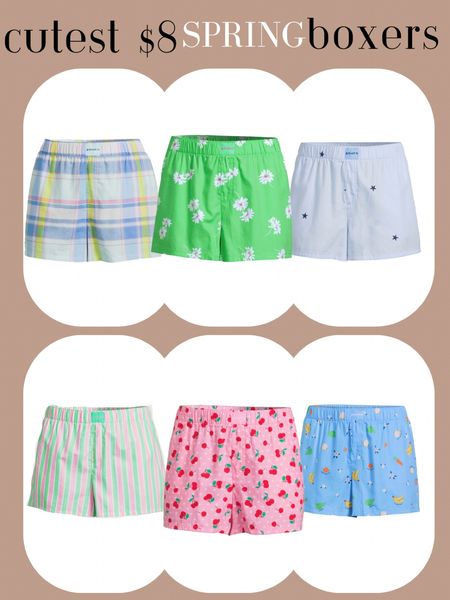 the cutest $8 spring boxers! Perfect for lounging or a casual fit 

#LTKstyletip #LTKSpringSale #LTKfindsunder50