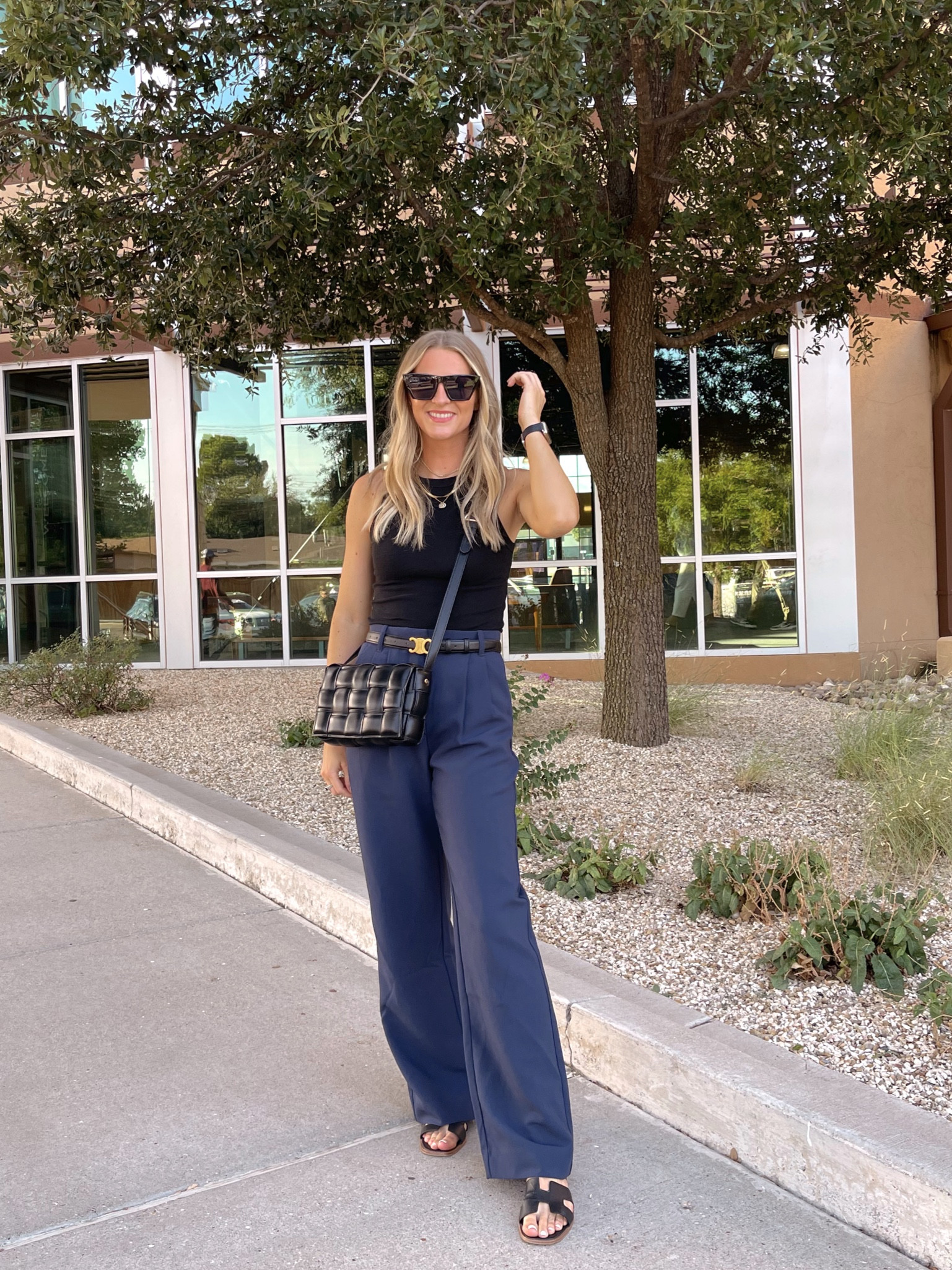 Neutral mom outfit. Styling trousers  

#LTKunder100 #LTKFind #LTKstyletip