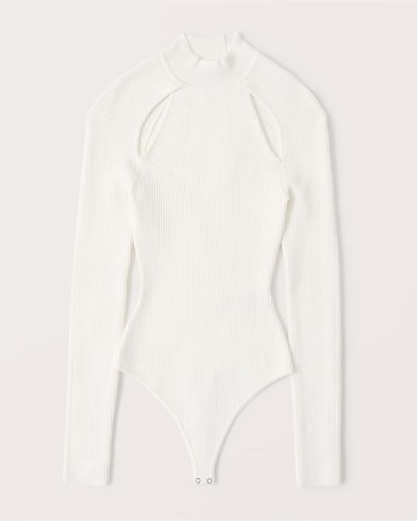 Women's Collarbone Cutout Sweater Bodysuit | Women's Sale | Abercrombie.com | Abercrombie & Fitch (UK)