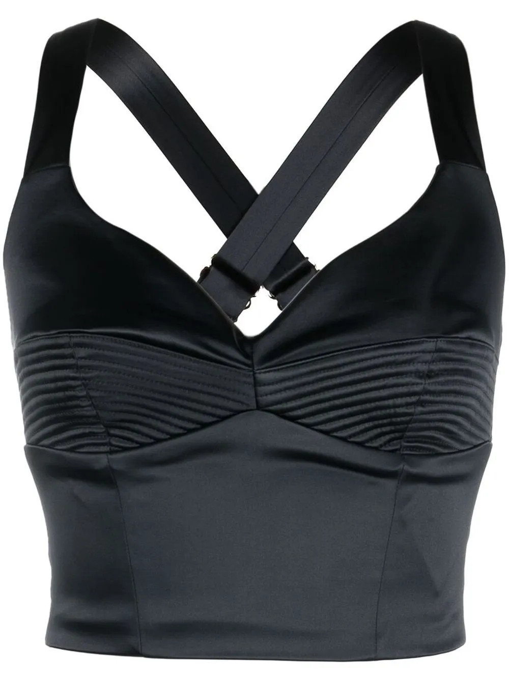 cropped corset top | Farfetch Global