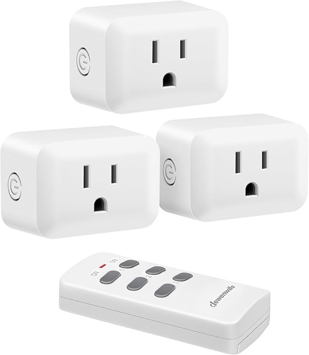 DEWENWILS Wireless Remote Control Outlet, Programmable and Expandable Electrical Outlet Switch, W... | Amazon (US)