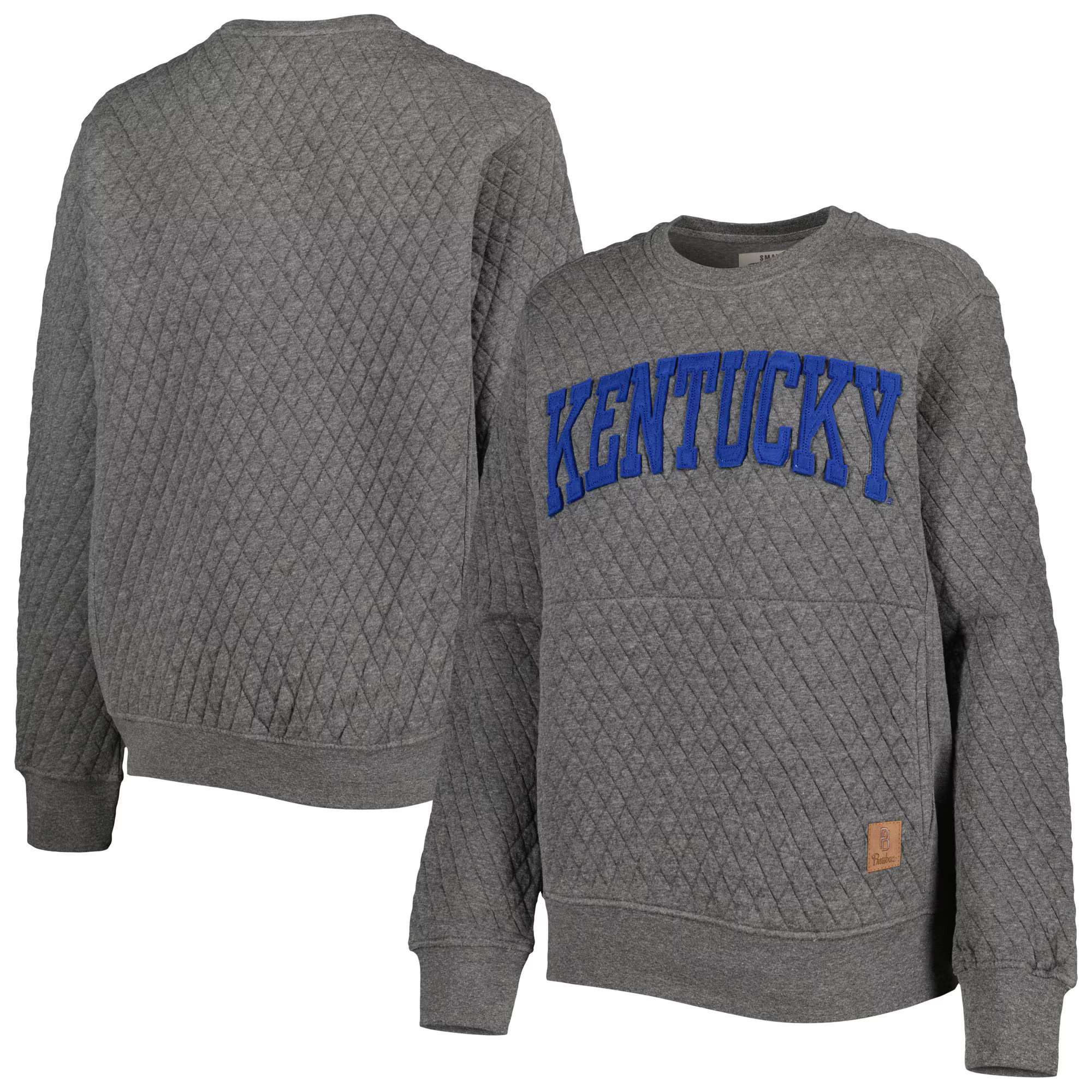 Kentucky Wildcats Pressbox Women's Moose Quilted Pullover Sweatshirt - Heather Charcoal | Fanatics
