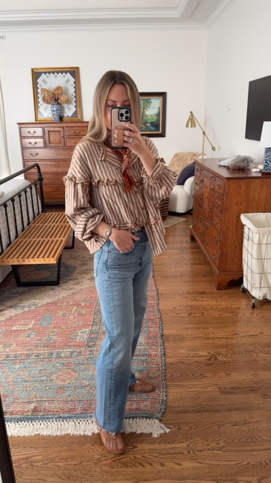 Fall outfit for church
Fall blouse from Amazon and agolde jeans

#LTKStyleTip #LTKFindsUnder50 #LTKOver40