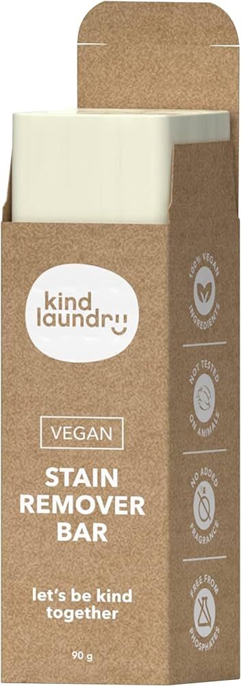 Kind Laundry - Vegan Stain Remover Bar, Travel Natural Stain Remover for Clothes, Gluten-and-Crue... | Amazon (US)