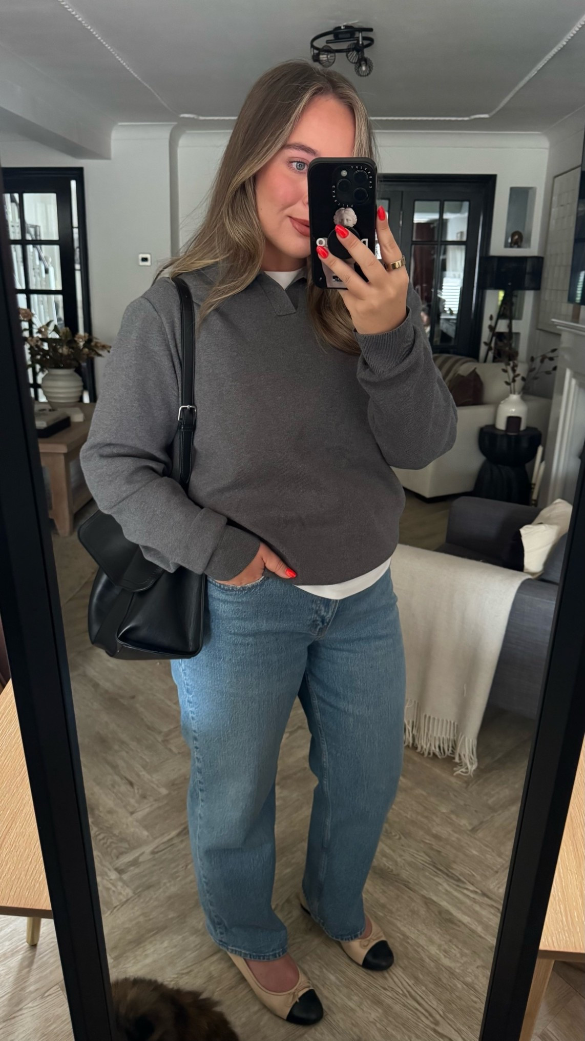 casual Sunday outfit 🖤 my jeans are on sale, currently £35 off! Lowest price I’ve seen them, I’ve had these for 2 years now and they’re still as good as new. Straight legs that actually work for thick thighs 🙌🏻 I wear a 31 short and I’m a UK14 and 5ft 2 and a half

I wear a medium in the knit

Bag is from Lefties, linked similar

#LTKmidsize #LTKjeans #LTKsale