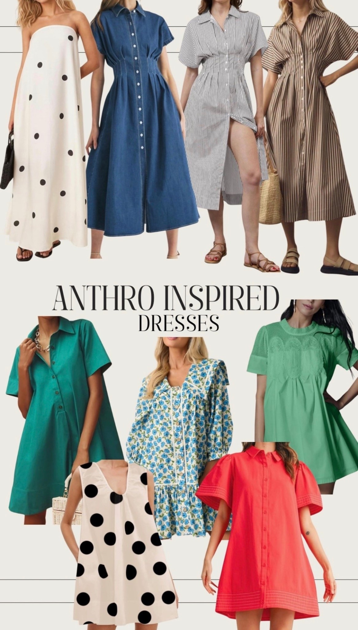 🤍 Anthro inspired dresses on Amazon! 🤍