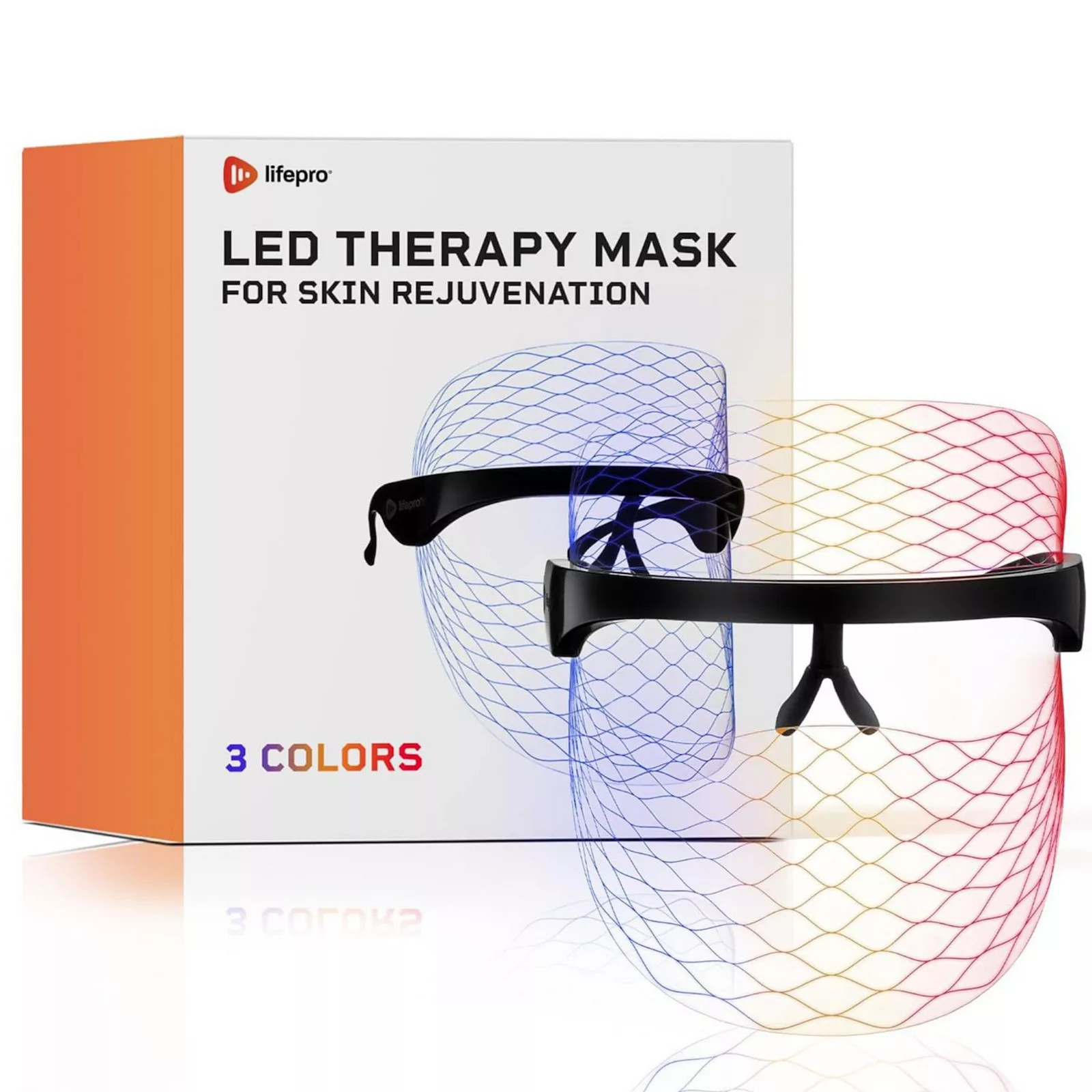 LifePro LED Light Therapy Face Mask, Black | Kohl's