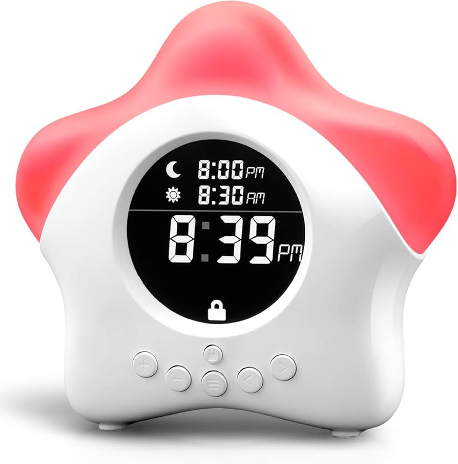 Stay-in-Bed Clock for Kids - Toddler Sleep Trainer, Night Light & Alarm | Amazon (US)