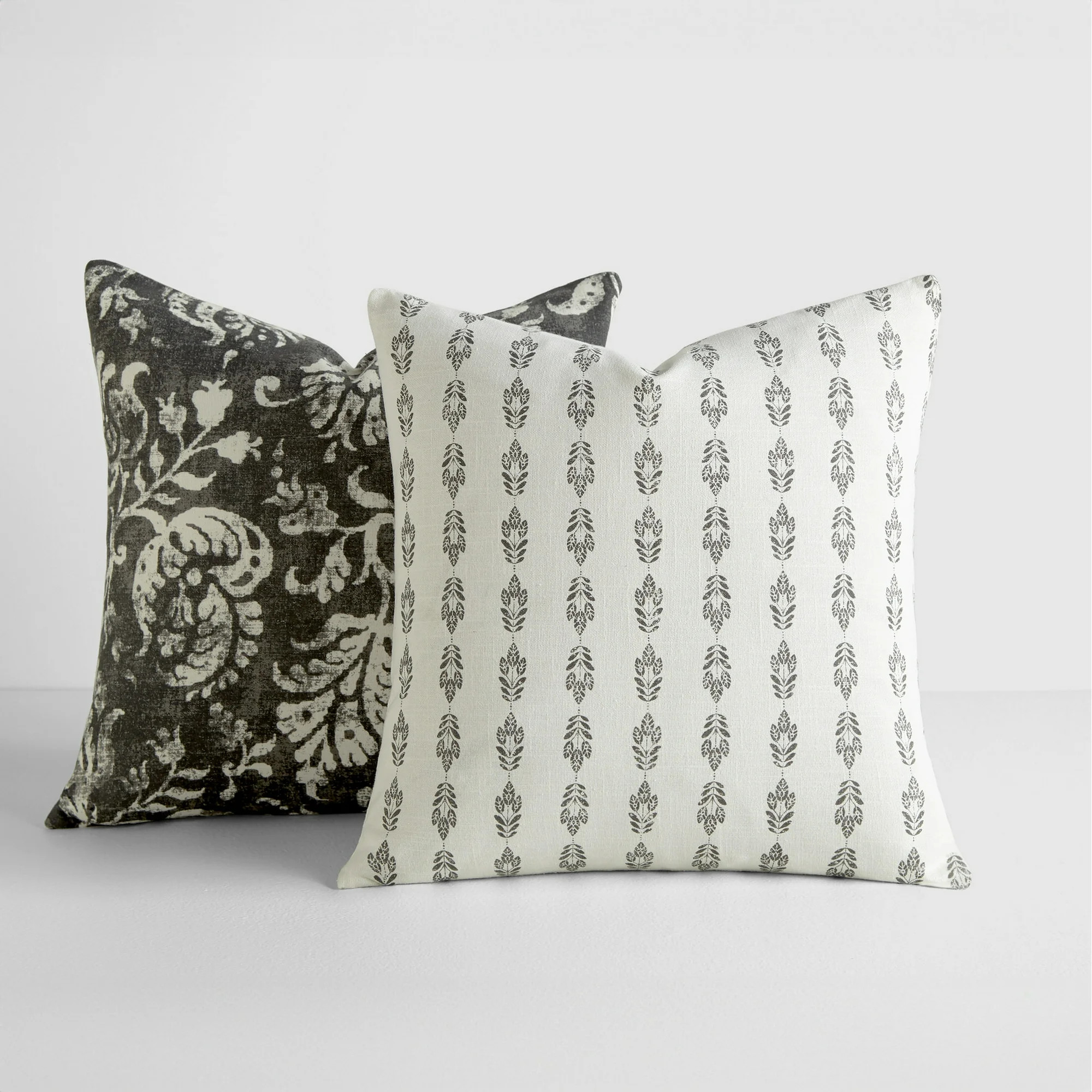2-Pack Cotton Slub Decor Throw Pillows in Distressed Floral by Comfort Canopy | Walmart (US)