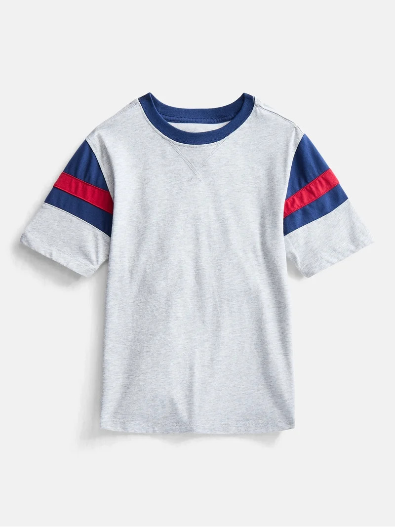 Wonder Nation Boys Football Tee with Short Sleeves, Sizes 4-18 | Walmart (US)