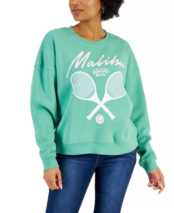 Juniors' Malibu Tennis Club-Graphic Sweatshirt | Macys (US)