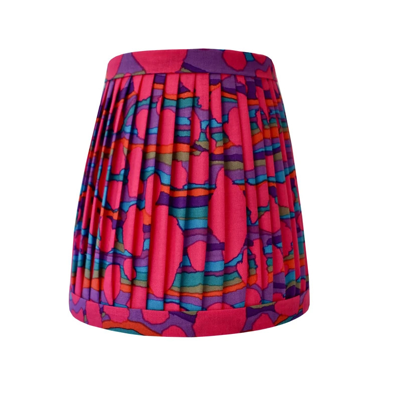 Pleated  Lampshade-Multi Color lamp Shade- Floral Pleated sconce chandelier shade-Custom Made-To-... | Etsy (US)