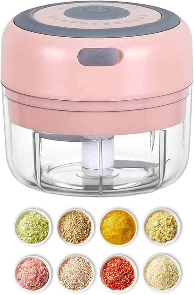 Amazon.com: Electric Mini Garlic Mincer, 100ML USB Vegetable Onion Chopper, Portable Small Food P... | Amazon (US)