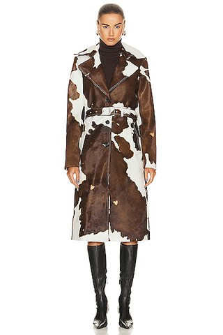 Cowhide Trench Coat | FWRD 