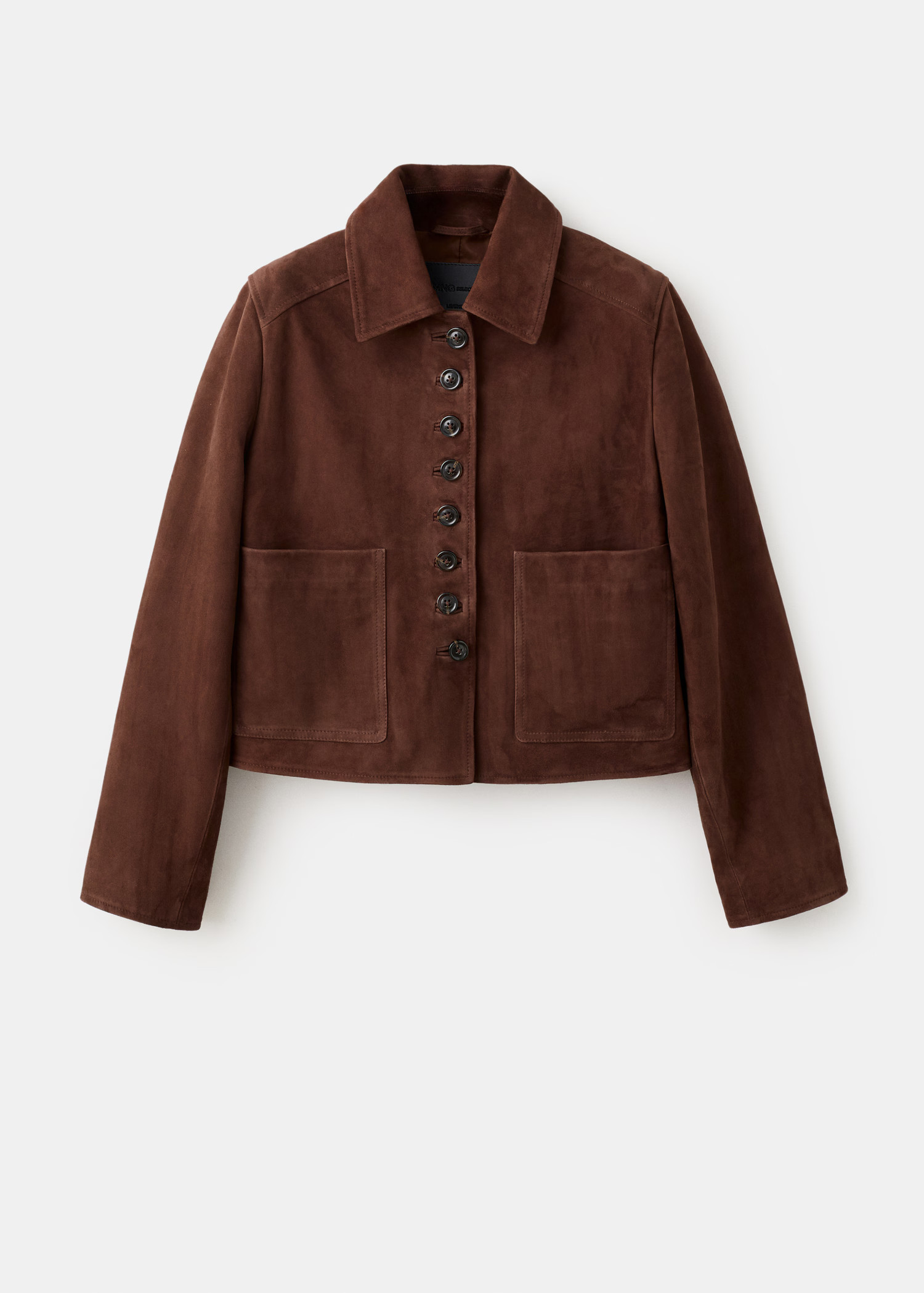 Suede jacket with buttons | Mango (US/MX/AU)