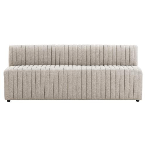 Leo Modern Classic Grey Dining Bench - 82" | Kathy Kuo Home