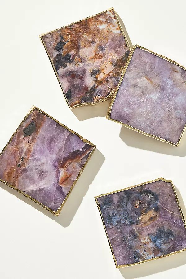 Agate Coaster By Anthropologie in Purple Size COASTERS | Anthropologie (US)