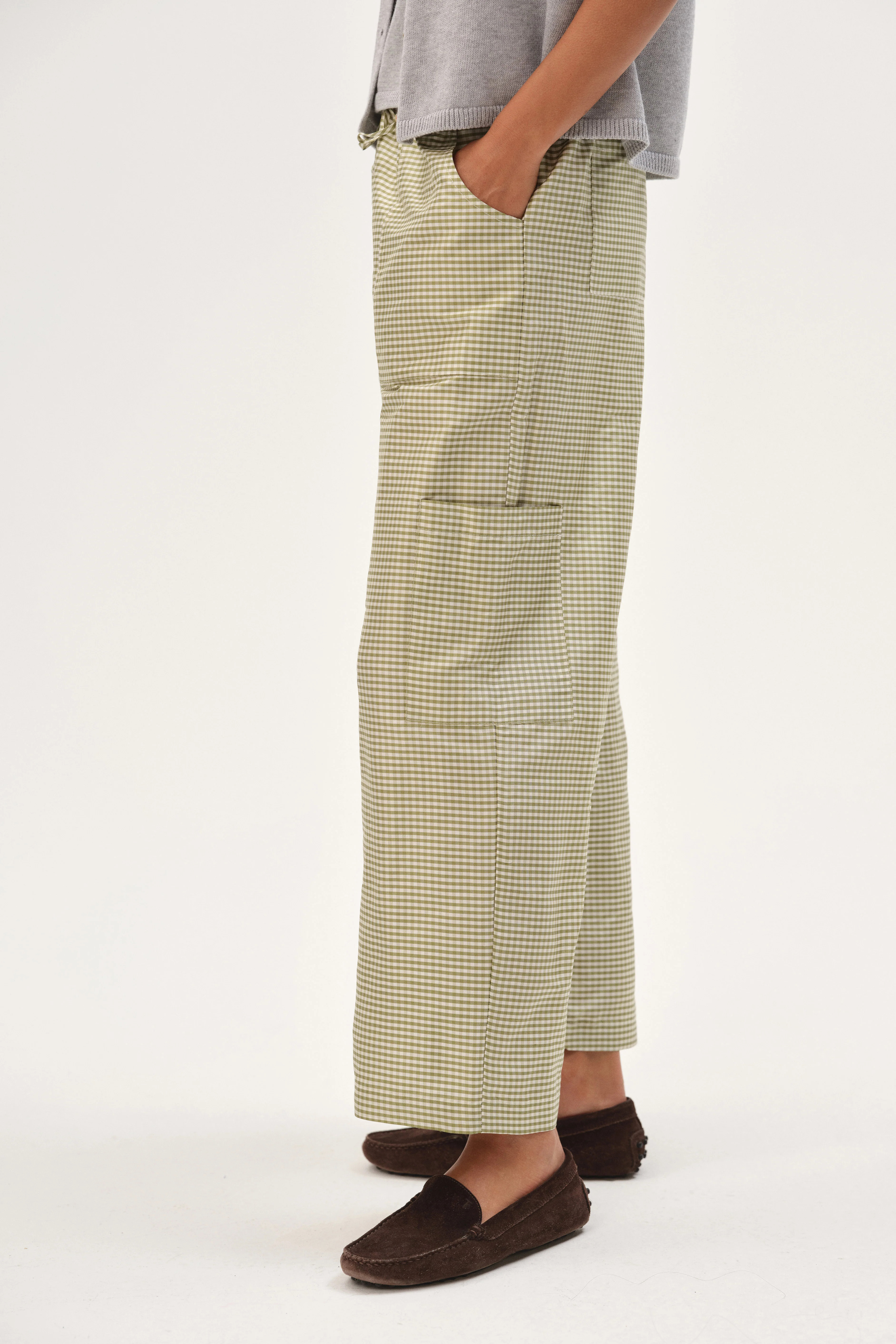 The Taffeta Drawstring Cargo Pant | DONNI.