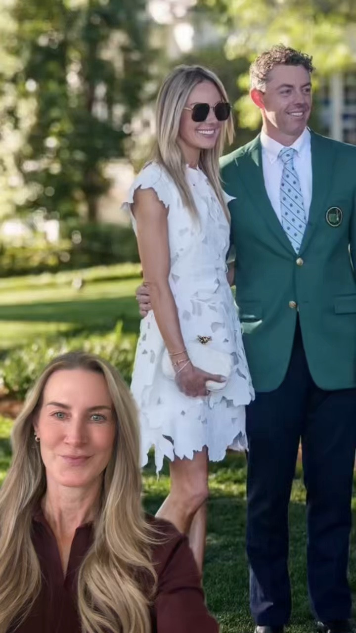 Rory McIlroy’s wife Erica Stoll just confirmed the spring outfit formula everyone is asking about.

It might have been Rory McIlroy’s night, but all eyes were on Erica Stoll at the Champions Dinner in Augusta. And people immediately started asking about this look.

She’s wearing a structured white mini dress with subtle embroidery, a cinched waist, and clean, sculpted lines that instantly make the outfit feel polished without trying too hard.

This is the kind of formula that works every time. Clean shape, minimal styling, nothing overdone.

And then the detail that pulls it together… the aviator sunglasses. That slightly vintage shape is what keeps this from feeling too classic and makes it feel current.

This is exactly the kind of effortless, repeatable outfit formula that always looks elevated without ever feeling trend driven.