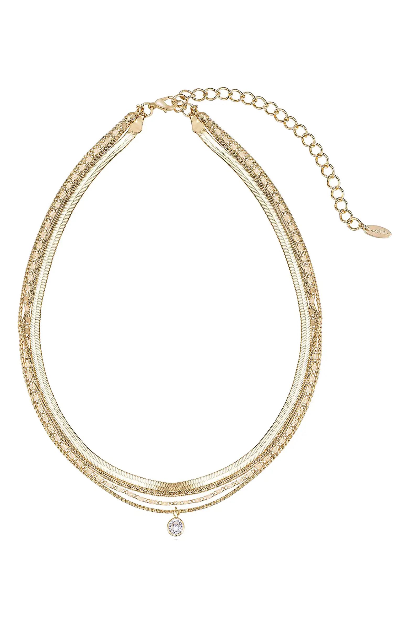Layered Chain Pendant Necklace | Nordstrom