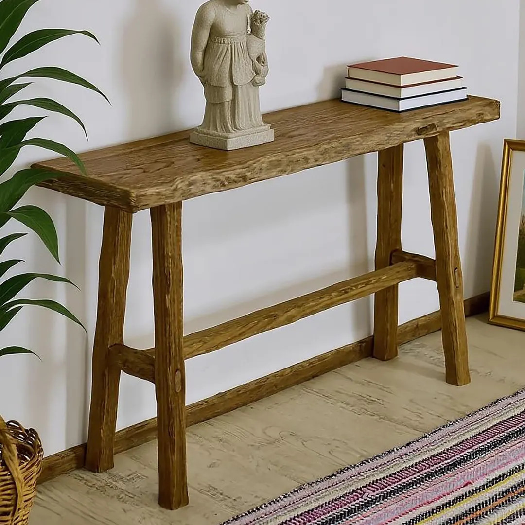 Rustic Console Table Handmade Live Edge Solid Wood Dresser - Etsy Canada | Etsy (US)