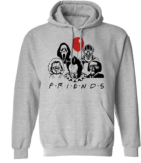 Plus Size Halloween Horror Friends Hoodie, Scary Movie Hoodies For Women Size, Hoodies. Click cus... | Amazon (US)