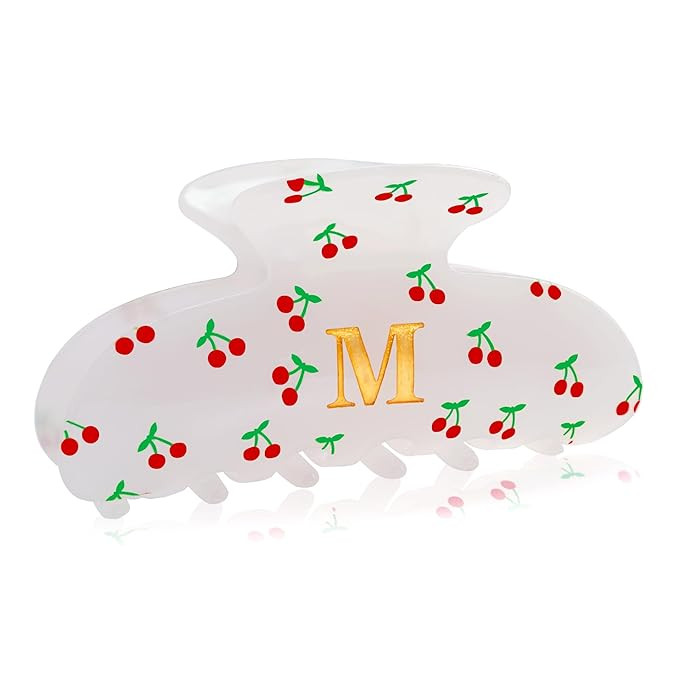 Y2K Accessories Hair Clips for Girls - Teen Girl Gifts Trendy Stuff, Initial Cherry Hair Claw, Ch... | Amazon (US)