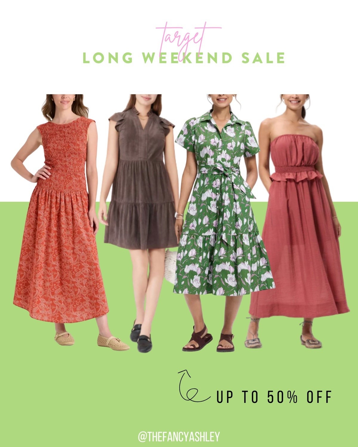 Love these cute fall dress finds from Target! Save up to 50% off clothes and shoes for all during their Long Weekend Sale. Perfect time to grab your fall favorites - these picks are fall perfection and all under $40!

#LTKSaleAlert #LTKSeasonal #LTKFindsUnder50