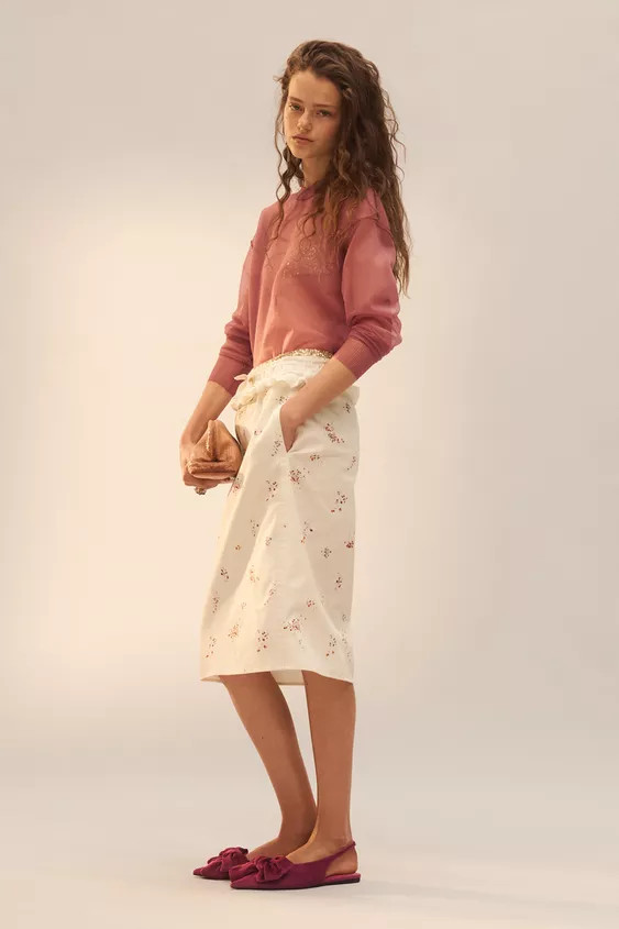 LIMITED EDITION PRINTED SILK FROCK COAT | Zara US