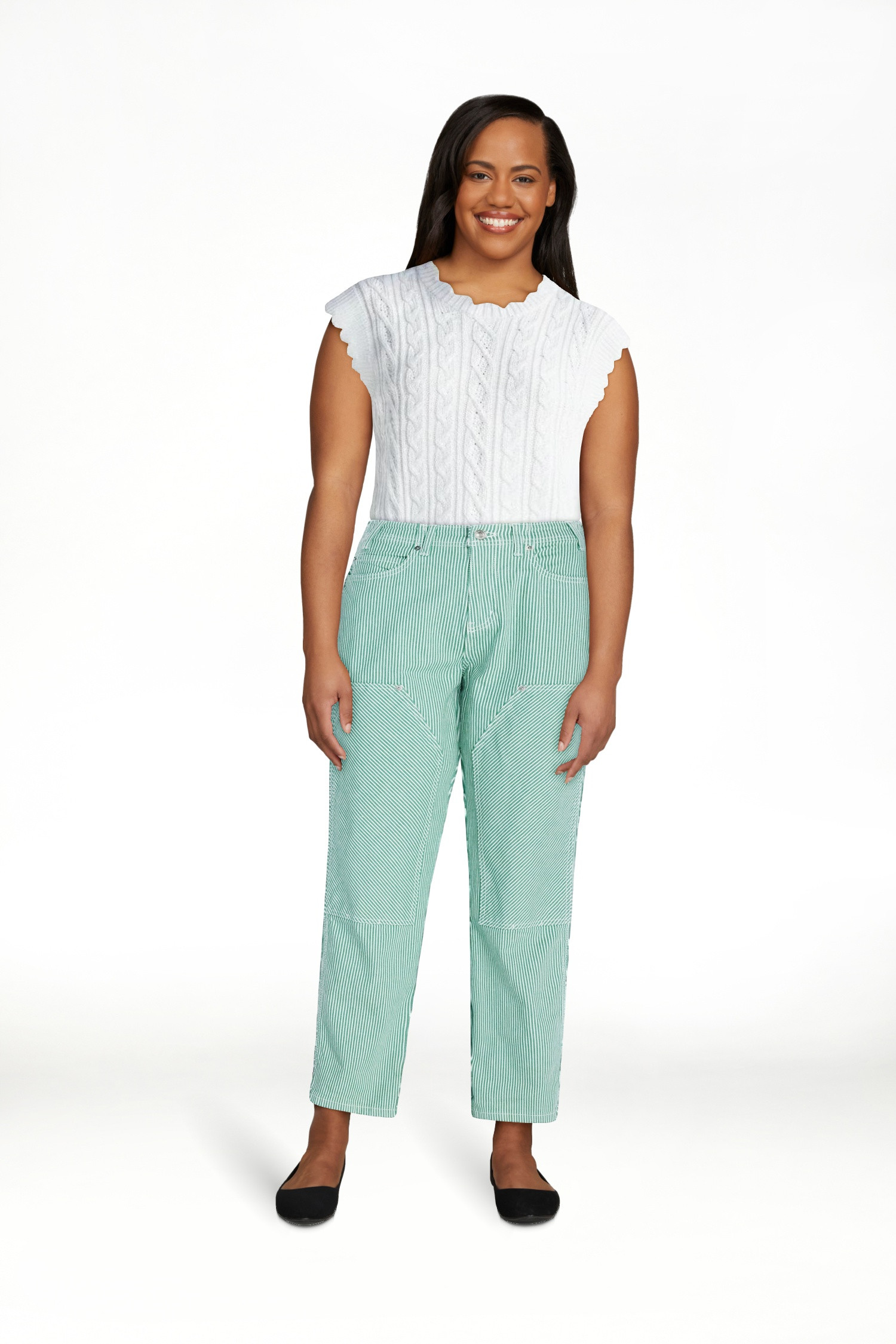 Free Assembly Women's and Women's Plus Mid Rise Relaxed Carpenter Jeans, Sizes 0-26W | Walmart (US)
