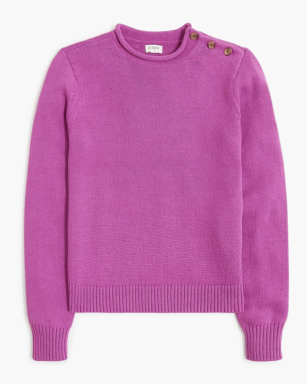 Rollneck&trade; button-shoulder pullover sweater | J.Crew Factory