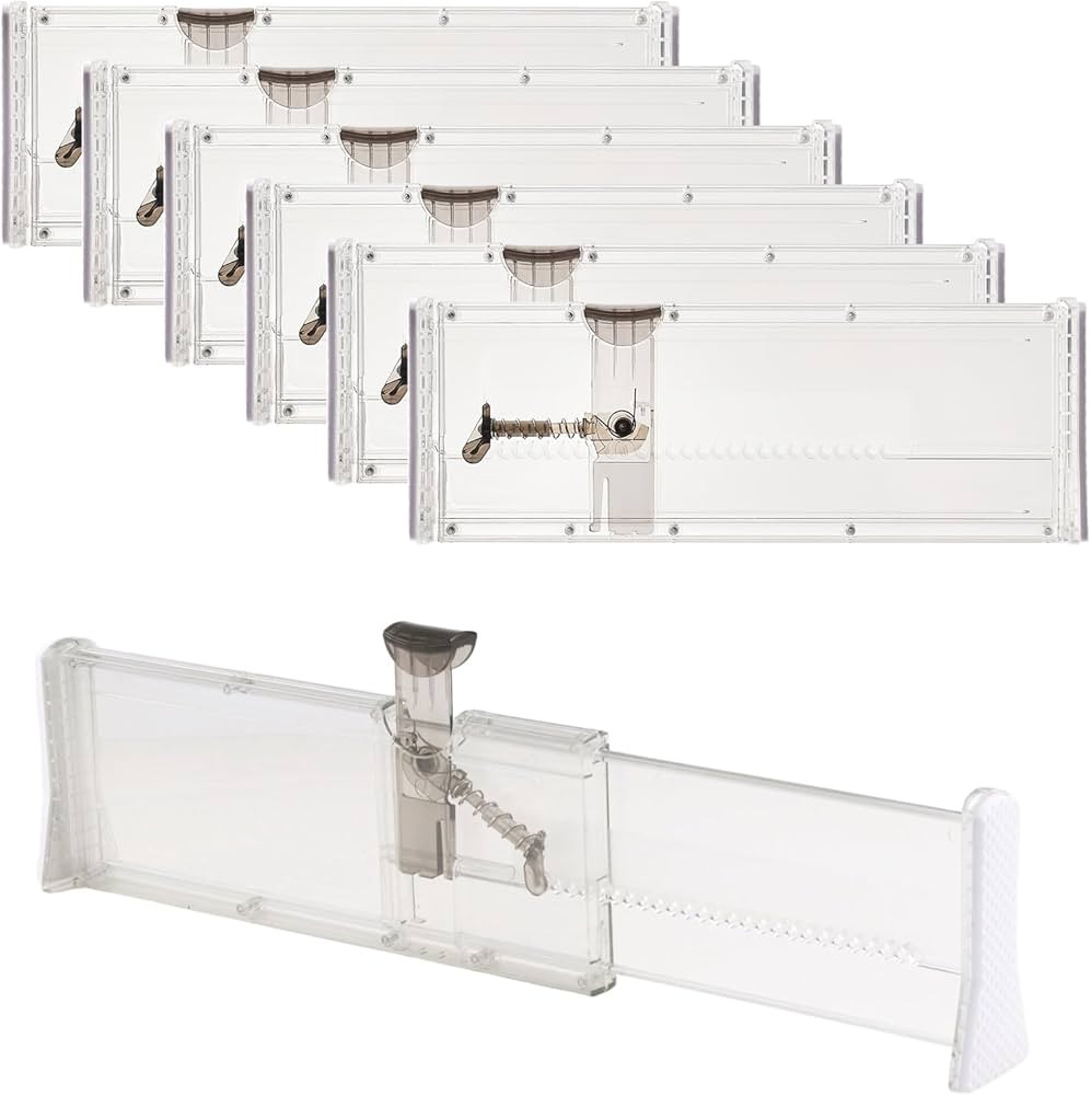 Ormeli Drawer Organizer, Expandable Dresser Separators, Adjustable Drawer Dividers for Clothes, K... | Amazon (US)