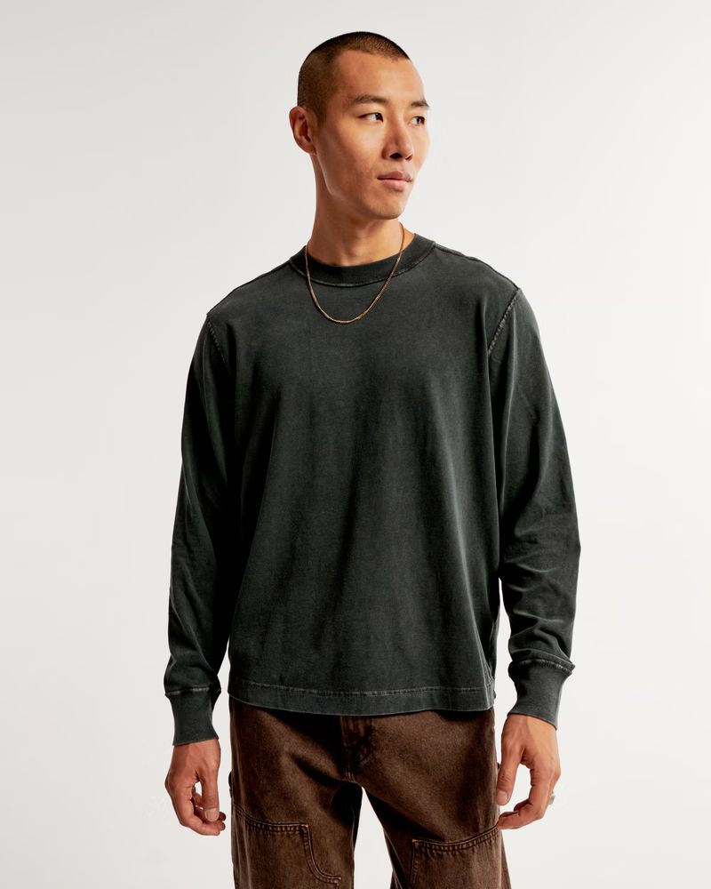 Long-Sleeve Vintage-Inspired Tee | Abercrombie & Fitch (US)