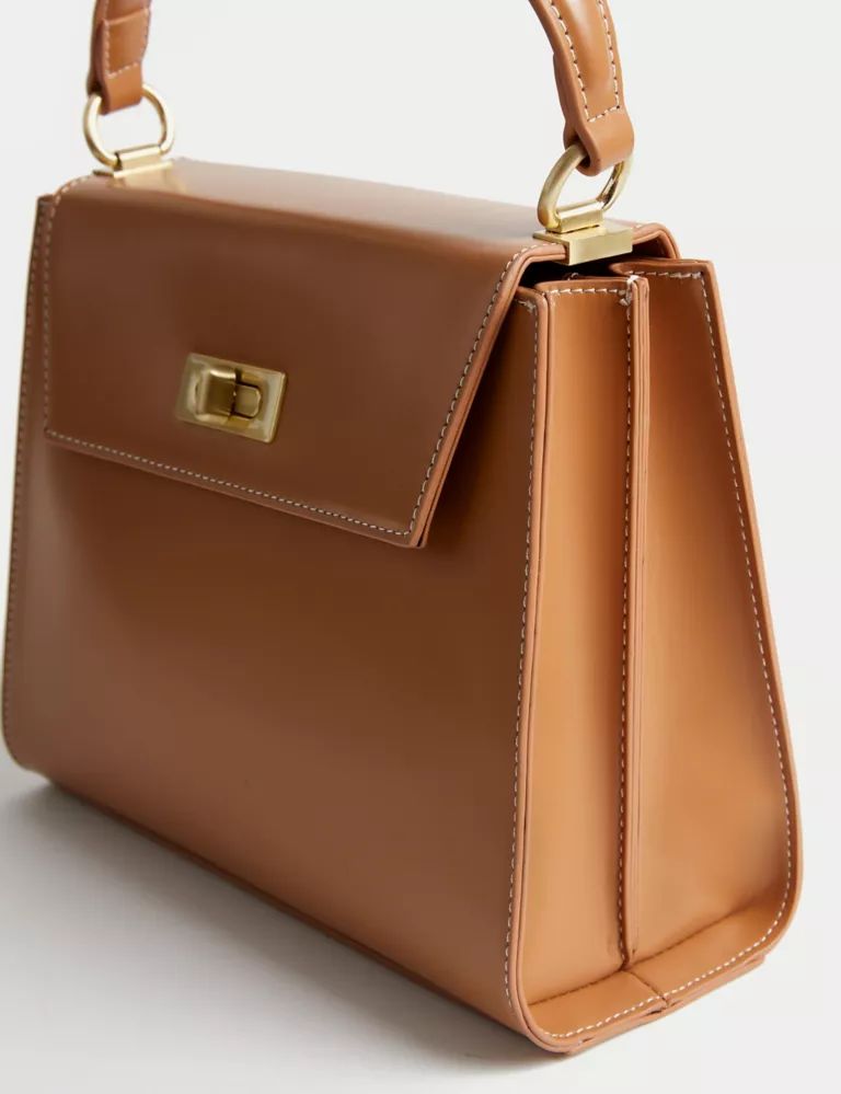 Faux Leather Top Handle Tote Bag | Marks & Spencer (UK)