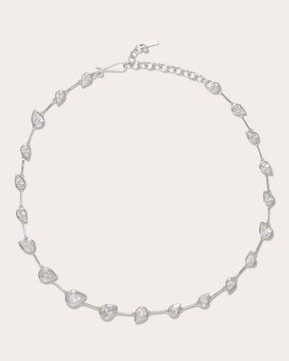 Completedworks Women's Myriad Rhodium-Plated Silver and Cubic Zirconia Necklace Recycled Sterling Silver | Olivela
