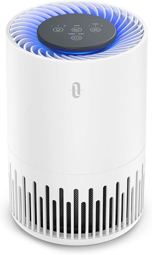 TaoTronics HEPA Air Purifier for Home, Allergens Smoke Pollen Pets Hair, Desktop Air Cleaner with... | Amazon (US)