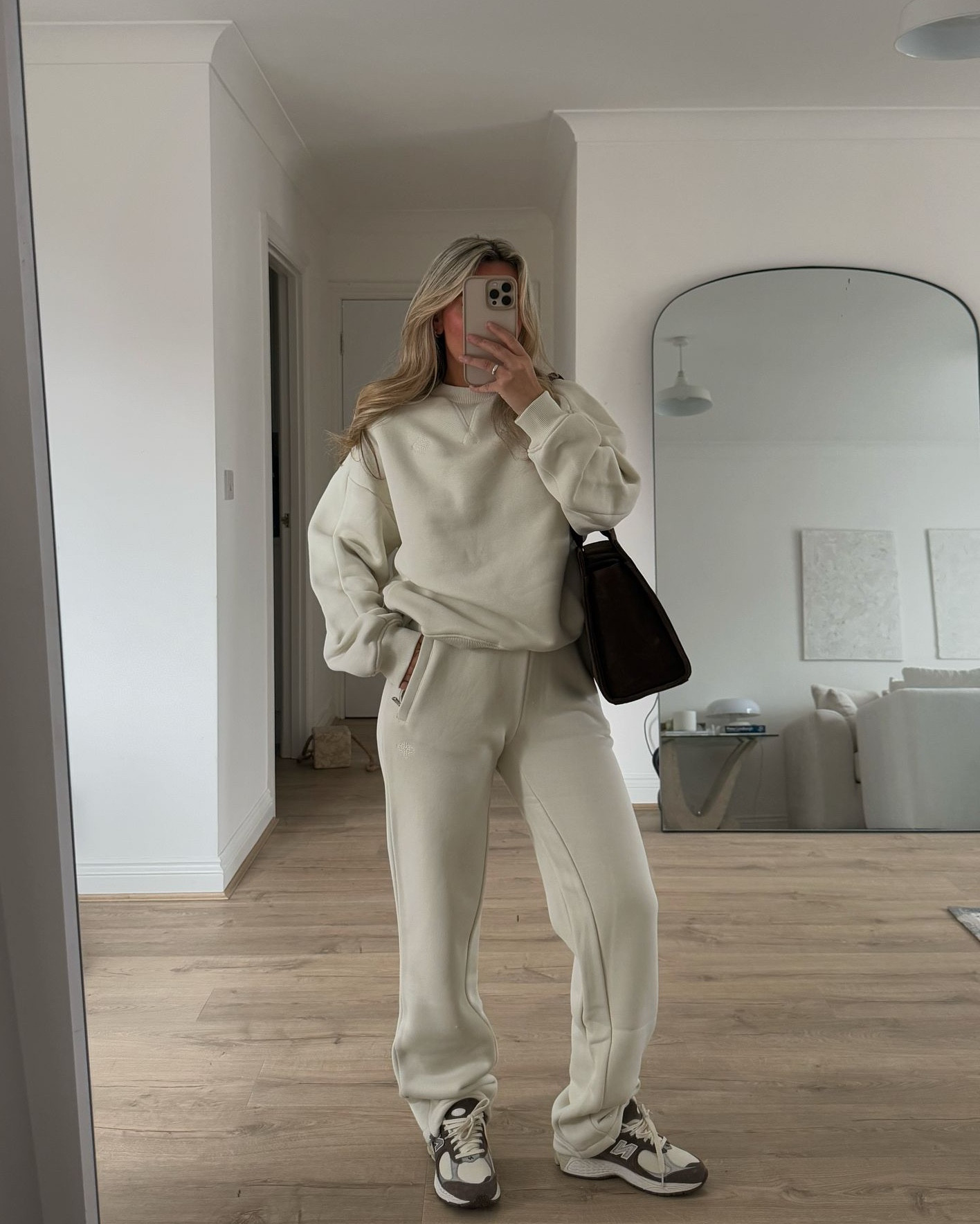 The Couture Club ecru sweatshirt and straight leg joggers | New Balance brown trainers 🤎

#LTKuk #LTKspring #LTKeurope