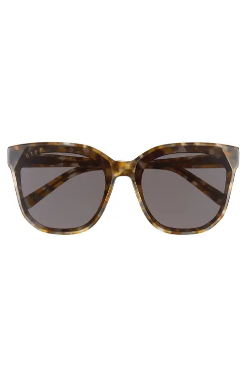 DIFF Gia 62mm Oversize Square Sunglasses in Sea Turtle Tortoise/Grey at Nordstrom | Nordstrom