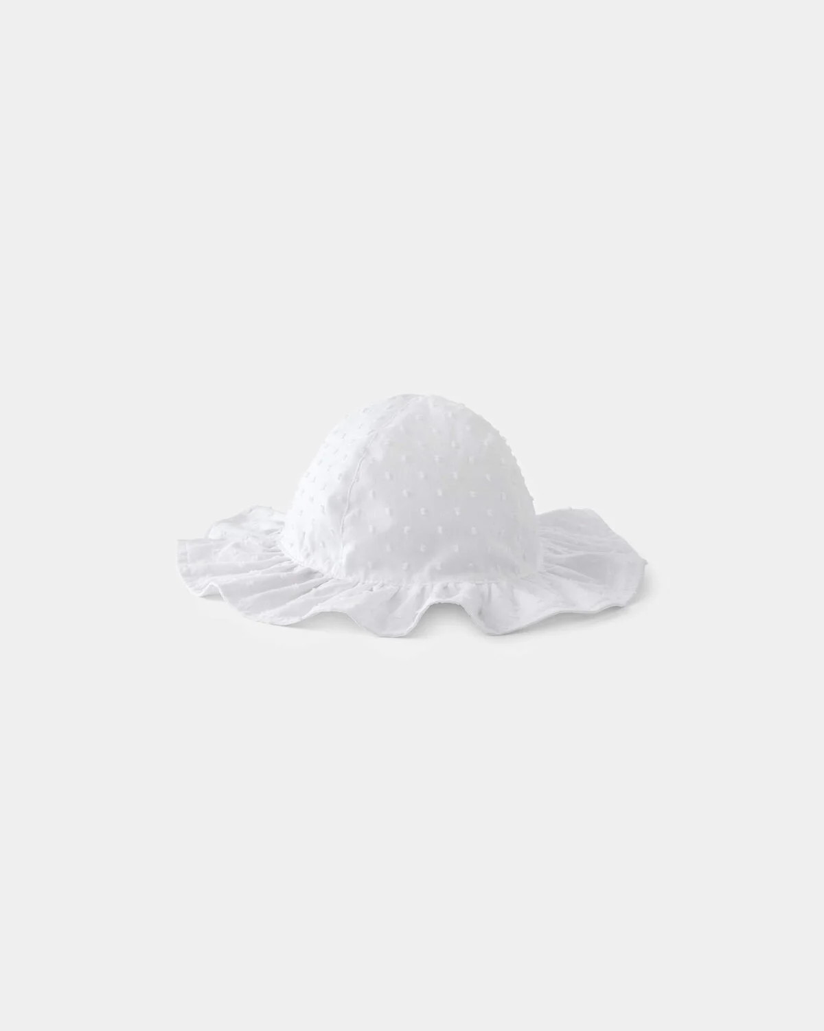 Baby Girl Cotton Swiss Dot Sunhat - White - OshKosh B'gosh | Carter's | Carter's Inc