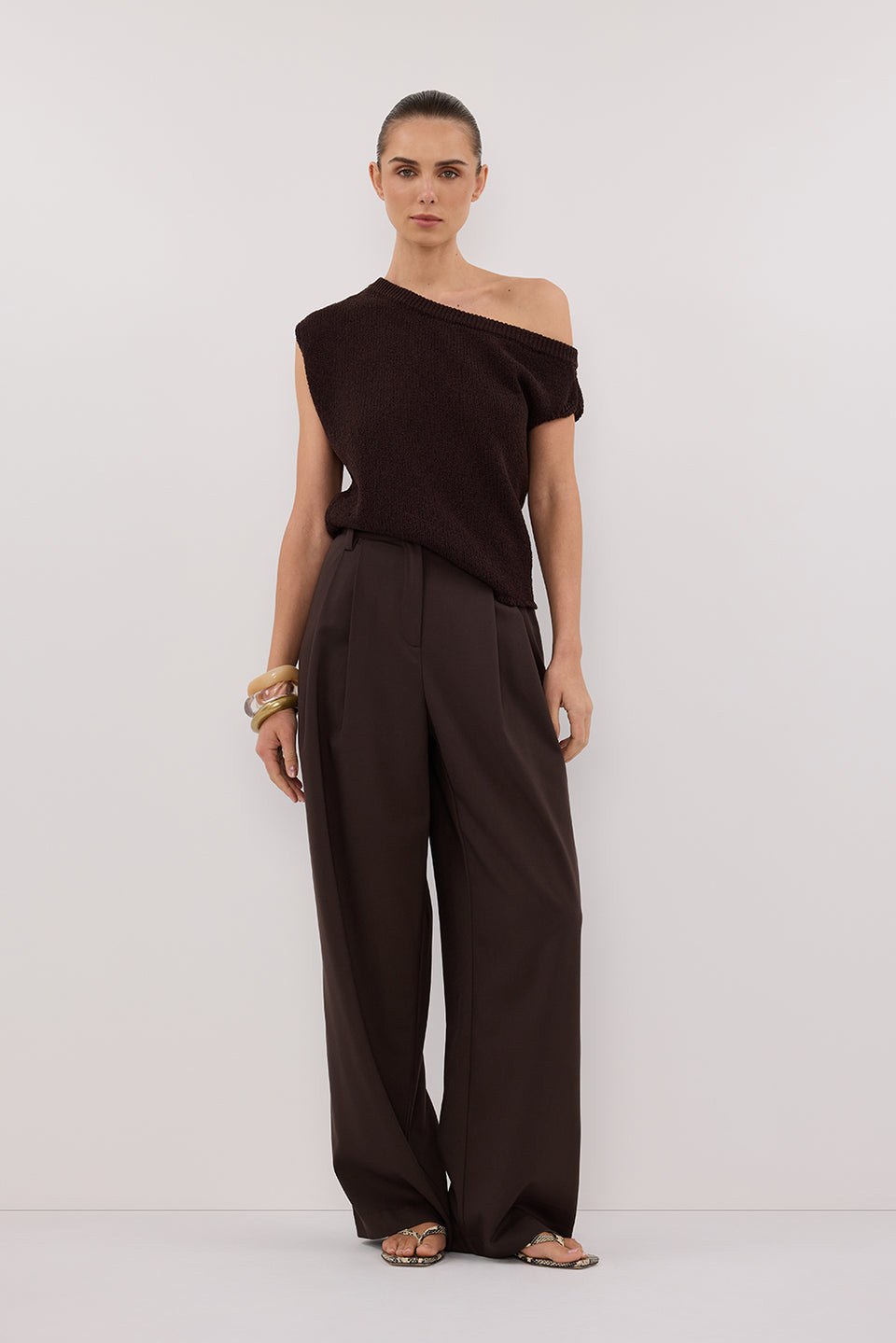 HOLDEN BITTER CHOC LINEN PANT | DISSH