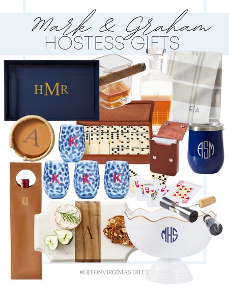 Mark & Graham makes gifting so easy! These are all hostess gifts that everyone will love!

Monogram tray, leather wine bag, outdoor wine glasses, domino set, playing cards, wine tumbler, whiskey decanter, whisky and cigar glass, throw blanket, punch bowl, cheese board, leather coasters

#LTKGiftGuide #LTKparties #LTKHoliday