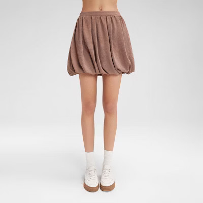 Women's Bubble Mini Skirt - Wild Fable™ Brown M | Target