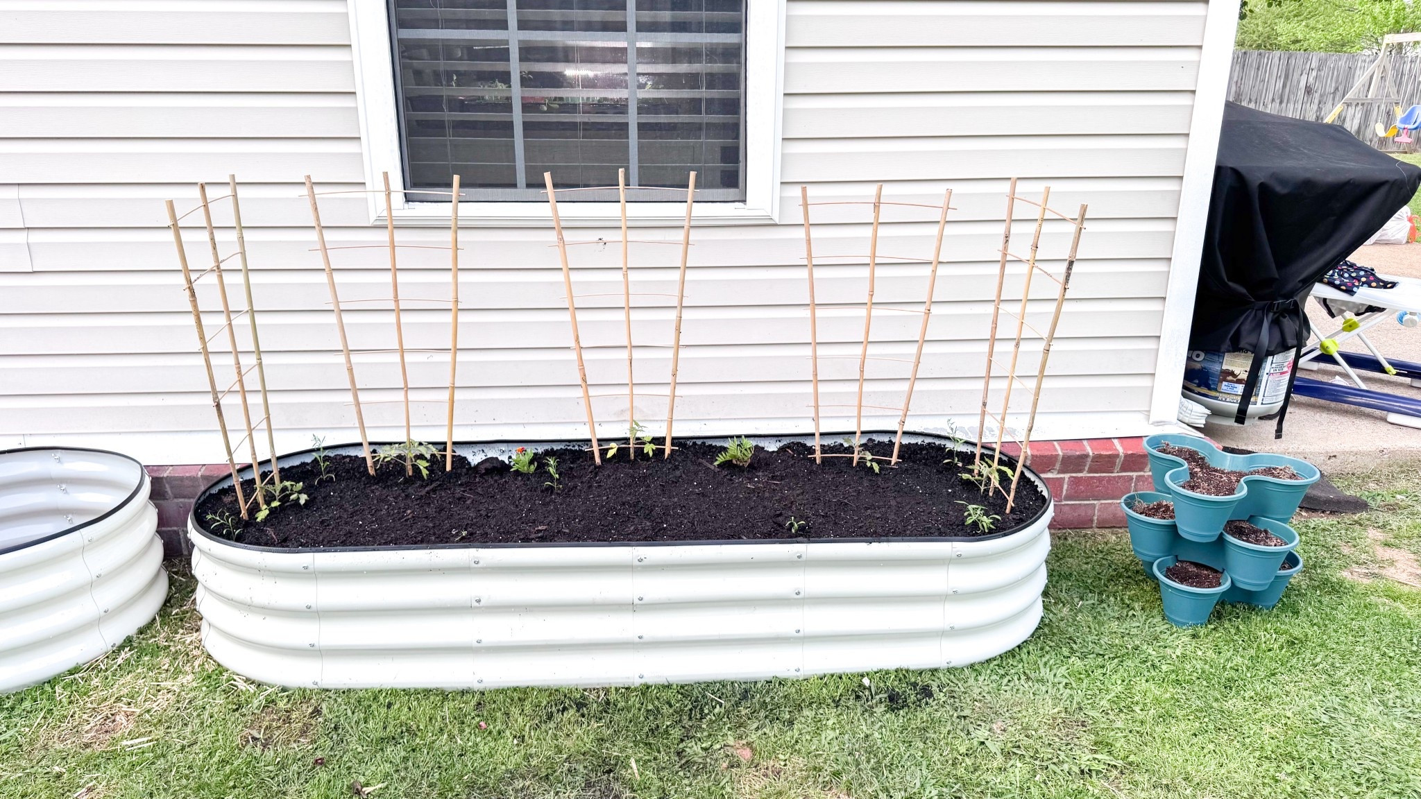 These white galvanized raised garden beds completely elevate your backyard garden 🌿 Durable, modern, and perfect for growing vegetables, herbs, or flowers. If you want that clean aesthetic garden look—this is it. I bought 2 sets and created 2 6x2 beds AND 2 round beds.

#gardeningtips #raisedgardenbed #backyardgarden #growyourownfood #gardeninspo

#LTKHome