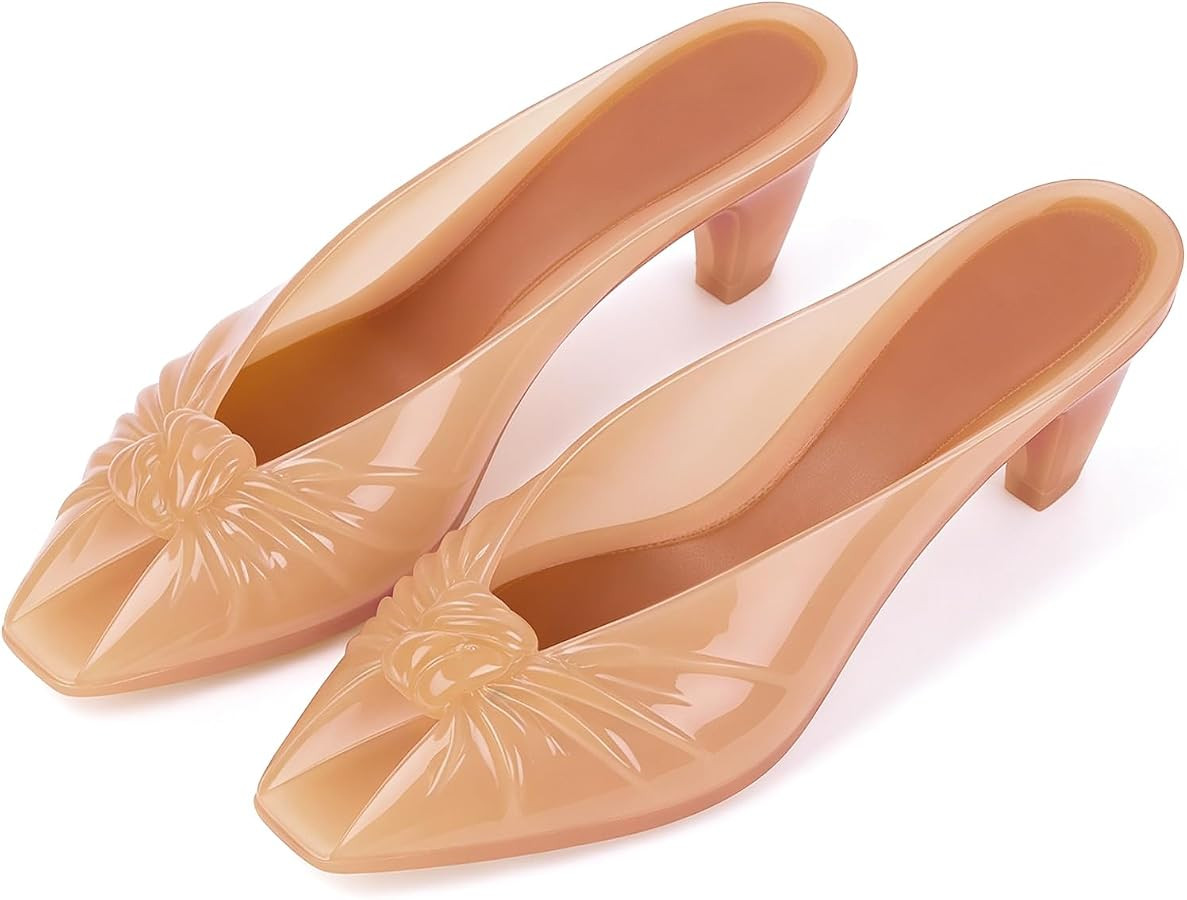 Caradise Jelly Kitten Heel Sandalen f\u00fcr Damen Jelly Shoes Summer | Amazon (DE)