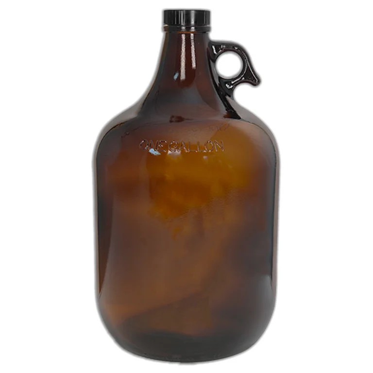 ICE N COLD Amber Collection 1 Gallon (128 oz) Glass Jug, UV-Resistant, with 38mm Lid | Walmart (US)