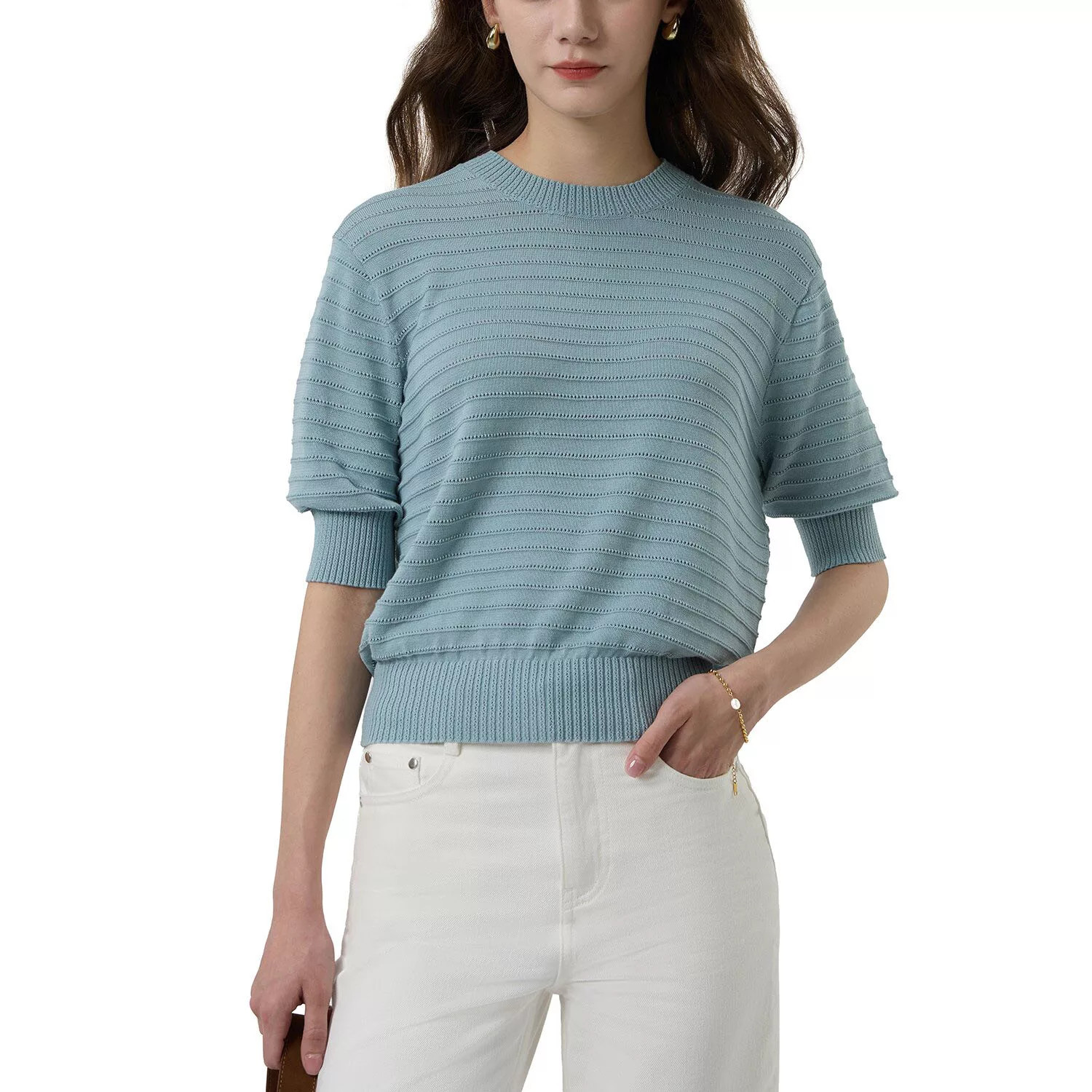 FRYE SHORT SLEEVE SWEATER - BLUE L:- Blue, L | Sam's Club