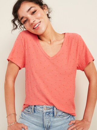 EveryWear Clip-Dot Jersey Tee for Women | Old Navy (US)