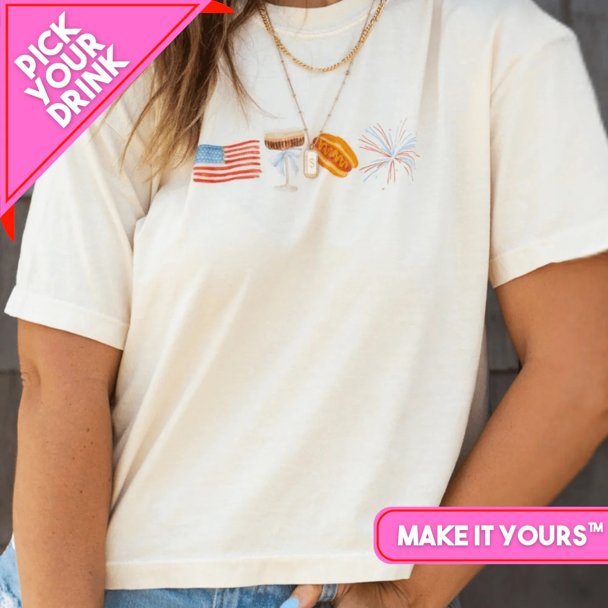 Make It Yours\u2122 'All-American Cookout' Boxy Tee | United Monograms