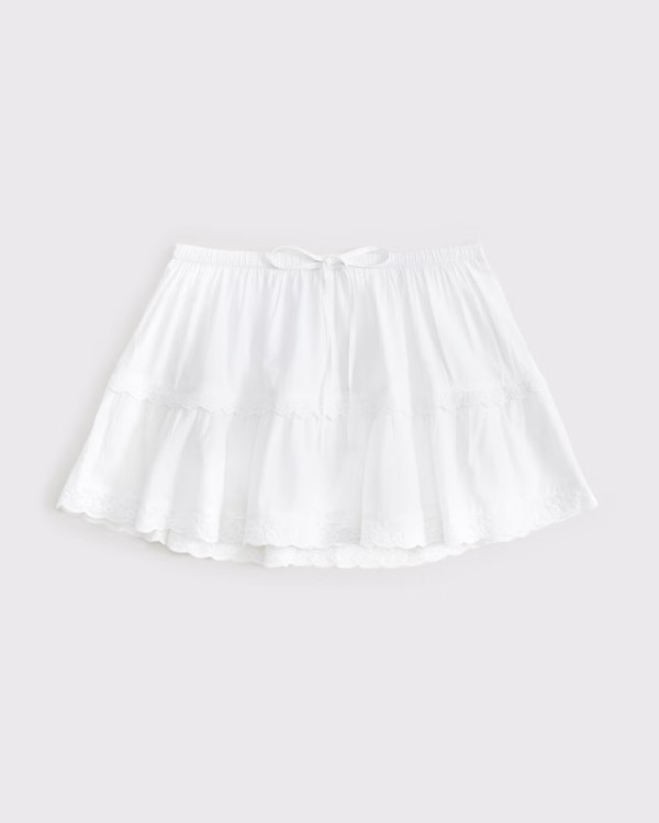 Women's Mid Rise Pull-On Mini Skort | Women's Bottoms | Abercrombie.com | Abercrombie & Fitch (US)