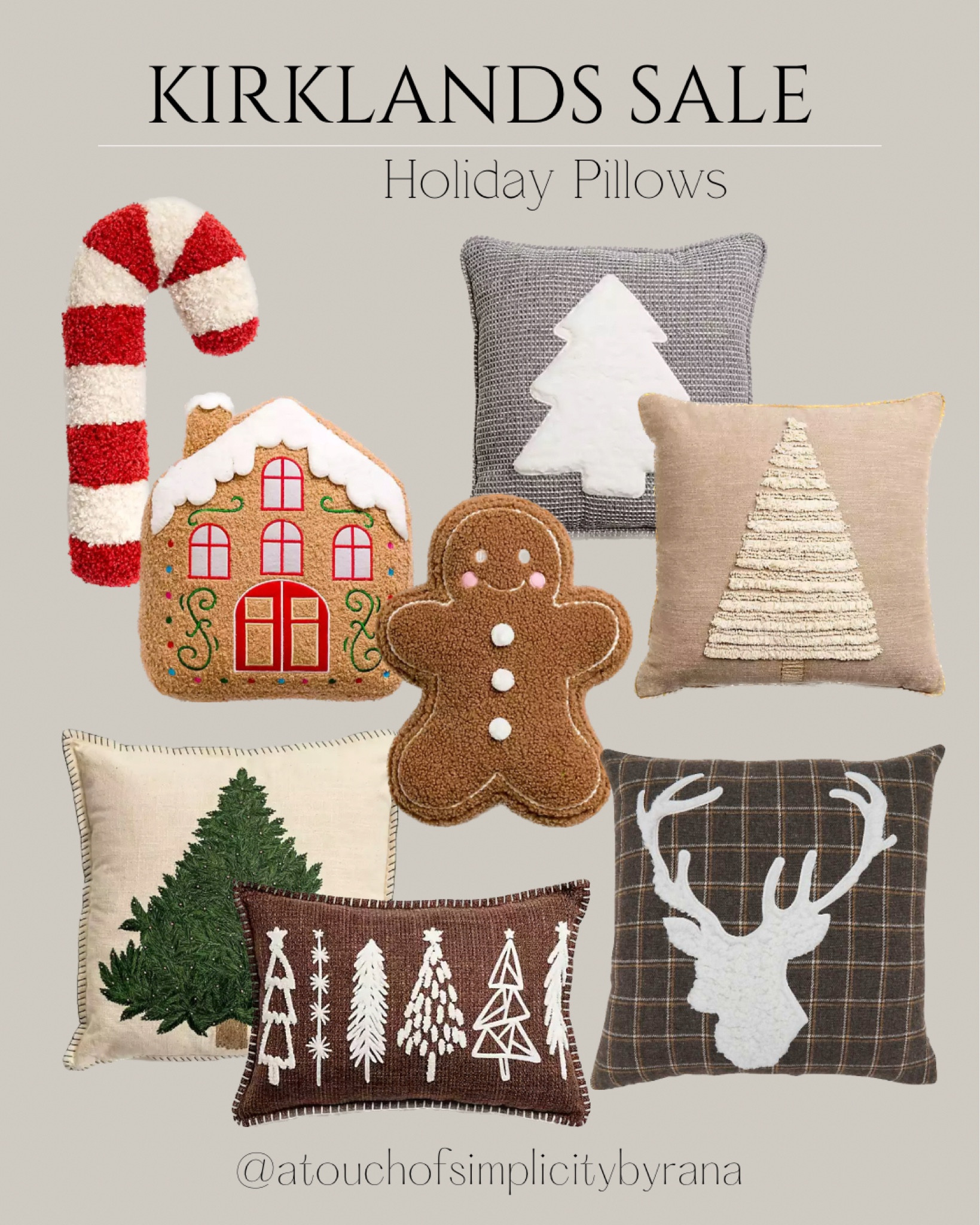 Kirklands holiday sale! 

#Christmas #sale #home
Throw pillows, holiday pillows, pillow sale, gingerbread pillow, tree pillow, candy cane pillow
 

#LTKsalealert #LTKSeasonal #LTKHoliday